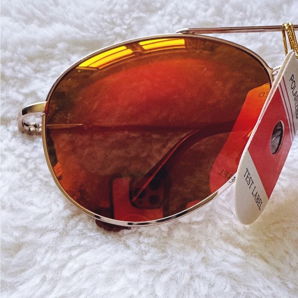 Felix Orange Polarized Mirrored Sunglasses - Picture 2 of 13